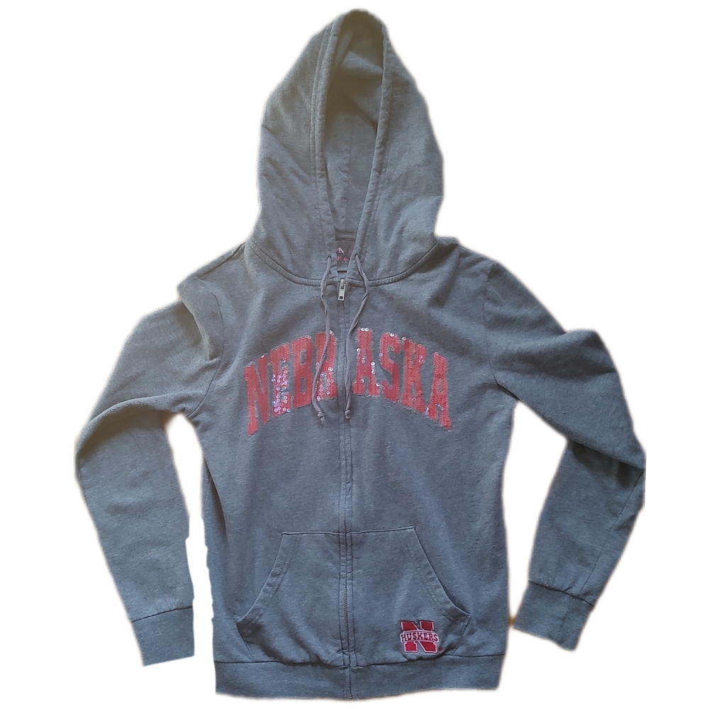 Nebraska huskers zip up hoodie